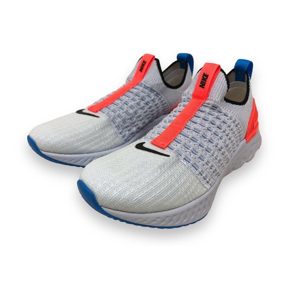 Womens Nike React Phantom Run Flyknit 2 Running Shoe Size 7 Grey/Blue DV2179 001 - Picture 7 of 9